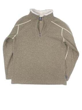 KÜHL Europa Alfpaca 1/4 Zip Fleece Pullover Sweater in Oatmeal